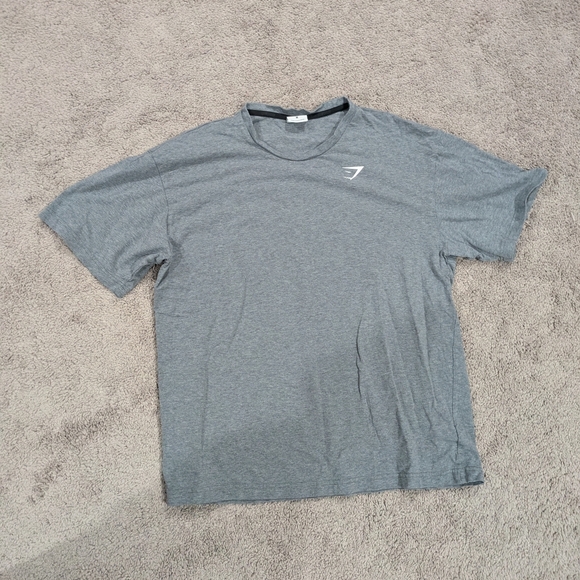 Gymshark Light Gray Men's Short Sleeve Tee - Picture 1 of 8